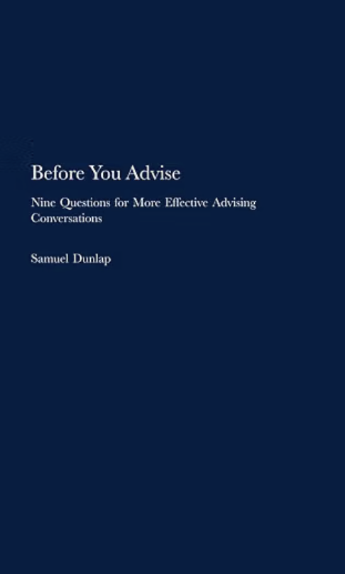 Before You Advise book cover